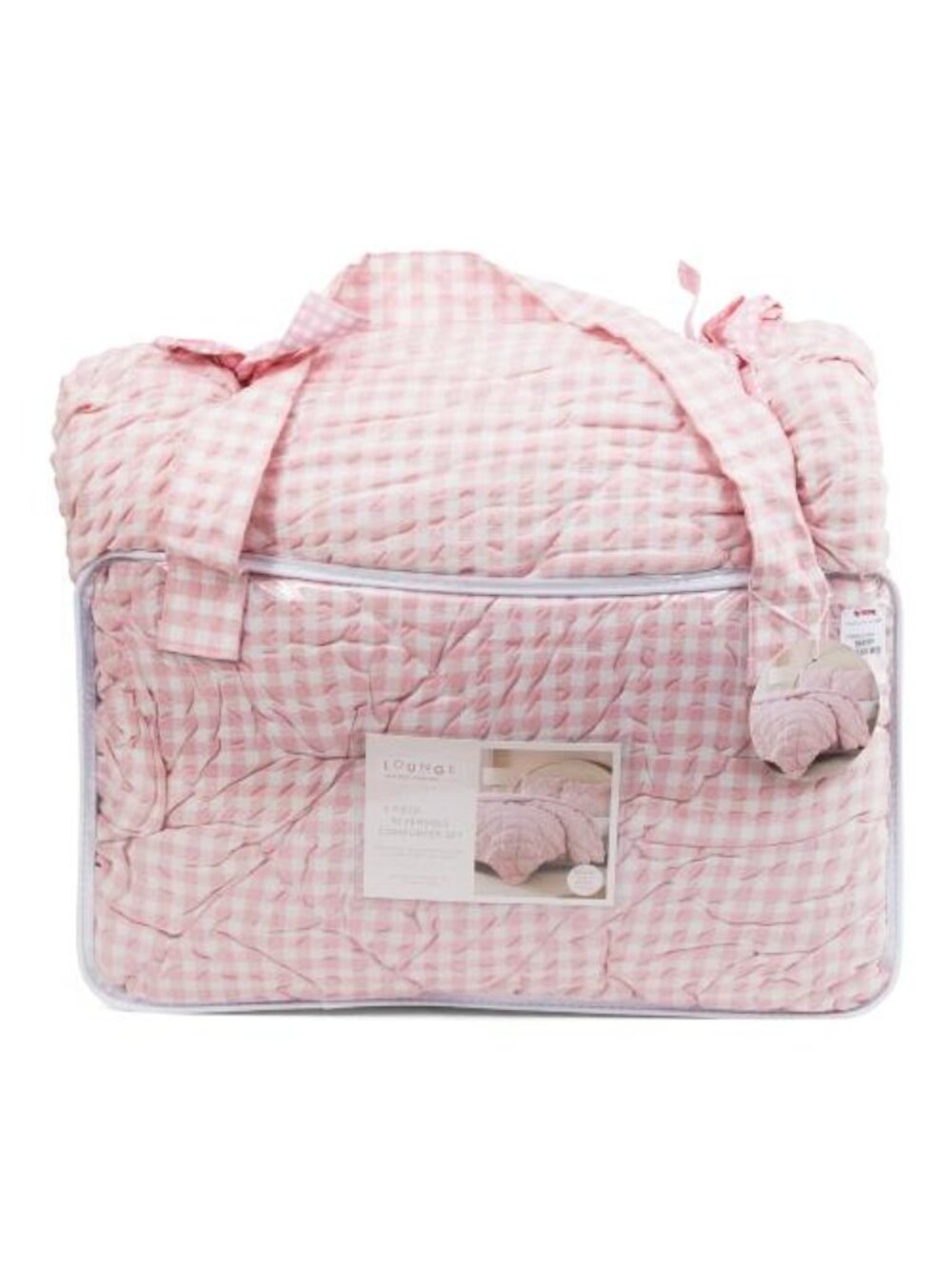 LOUNGE Gingham Comforter Set